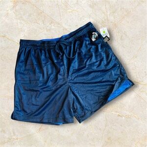 Blue Reversible Athletic Shorts